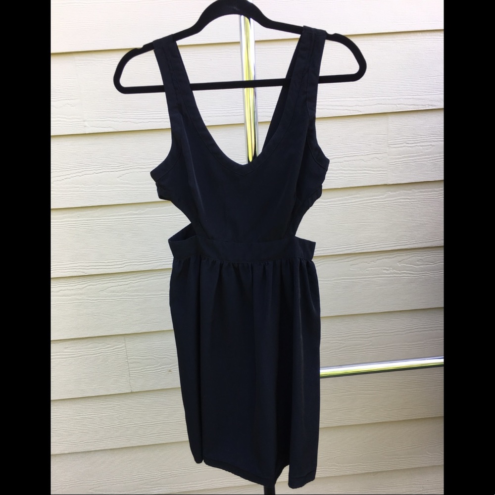 Black dress with slits